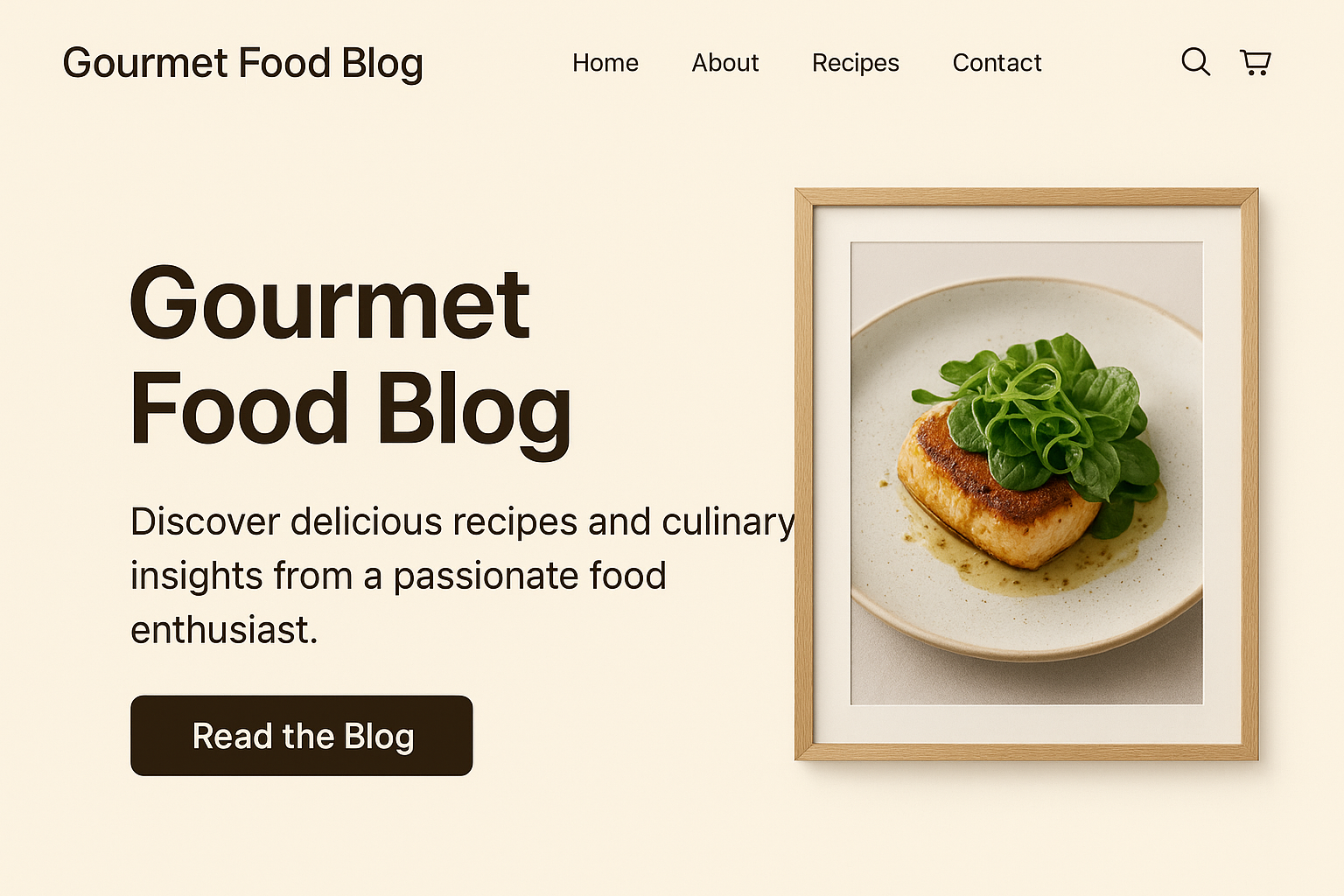 Food Blog Example